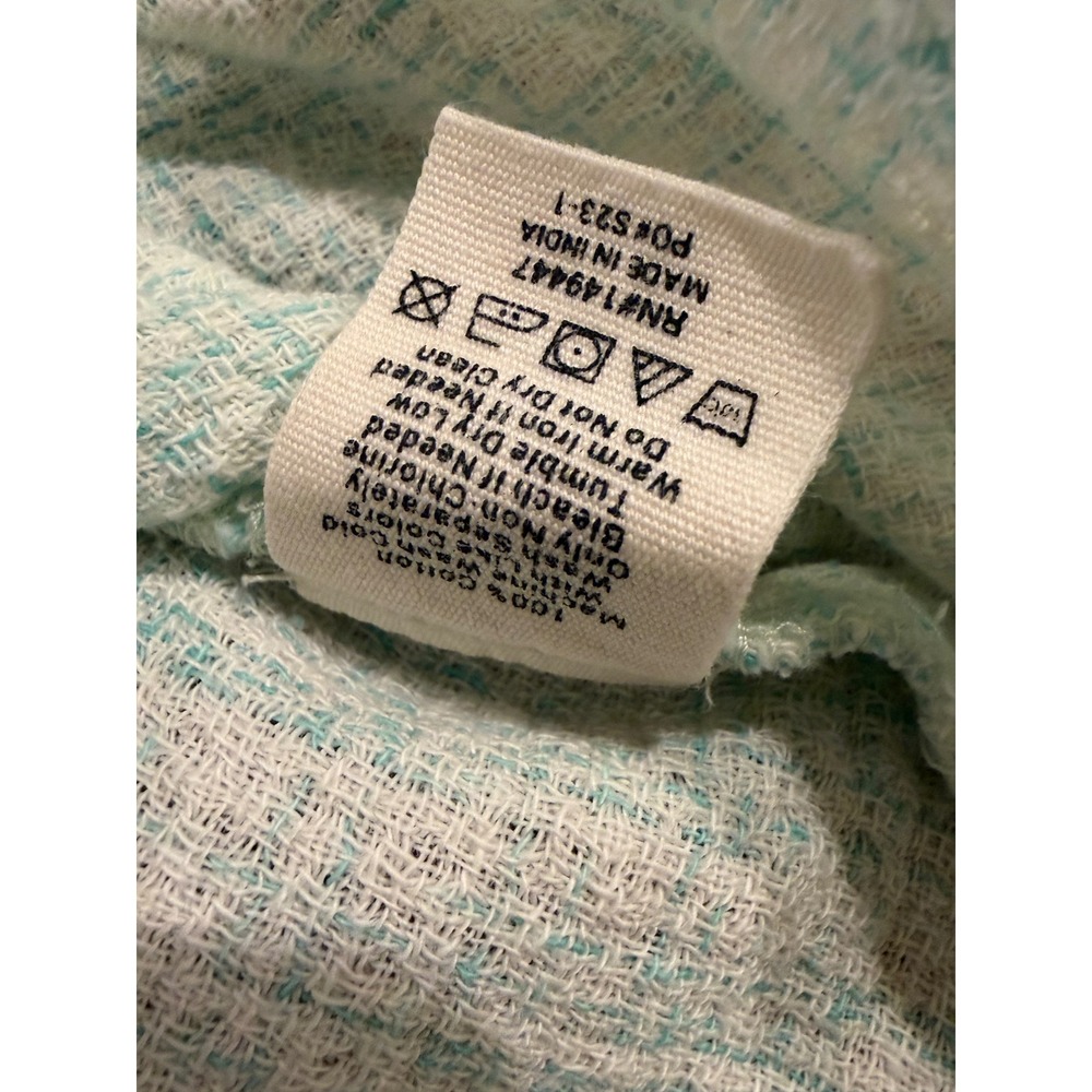 The Normal Brand Mens‎ XL Mint Green Textured Slub Cotton Short Sleeve Button - Picture 6 of 6